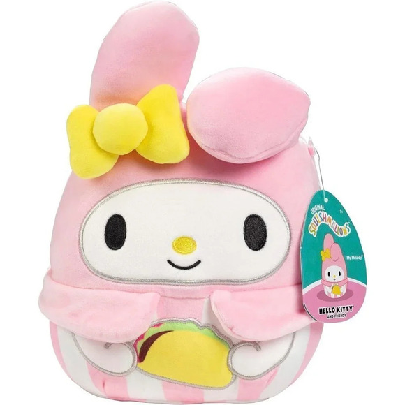 Melody with Taco Sanrio  Plush Soft and Squishy Stuffed Animal Hello Kitty Toy - Picture 1 of 6